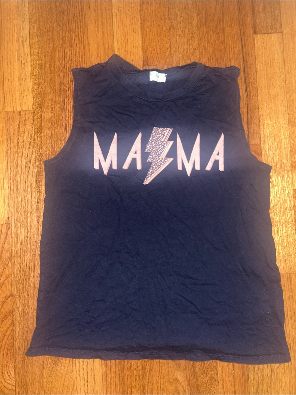 12PM Navy Blue Mama Crewneck Tee Small